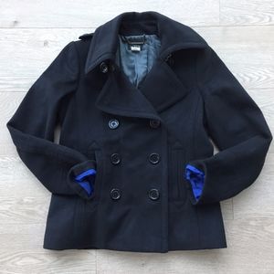 J.Crew Black Wool Peacoat | Size S